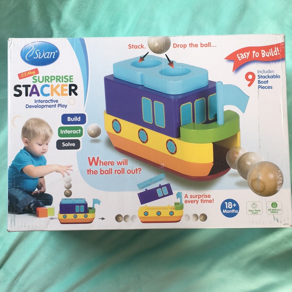 SS Ahoy Surprise Stacker Boat Toy